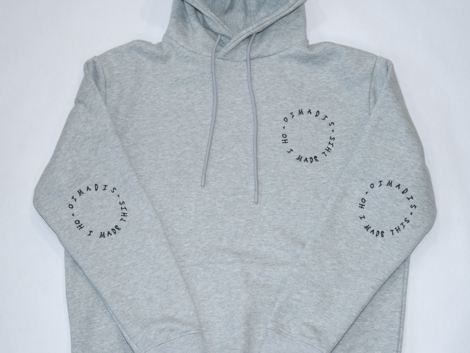 17 Gray Full Circle Hoodie