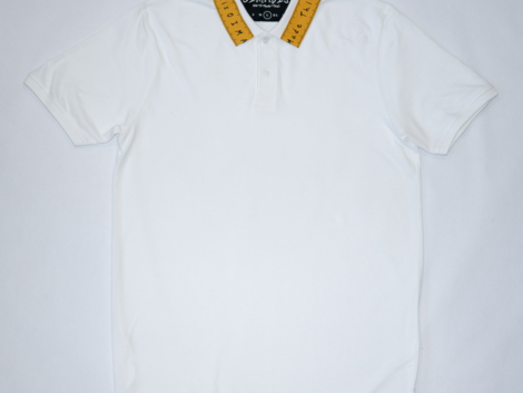21 White Ruler Polo