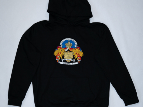 44 Black Crest Hoodie